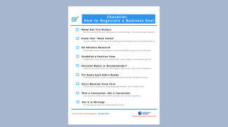 negotiating a business deal